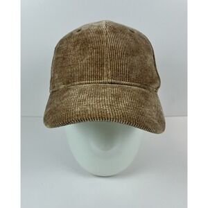 by Anthropologie Solid‎ Tan Corduroy Baseball Hat Cap Adjustable